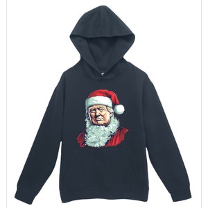 Christmas Trump Santa Outfit Art Portrait Graphic Gift Urban Pullover Hoodie