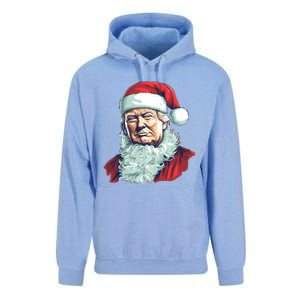 Christmas Trump Santa Outfit Art Portrait Graphic Gift Unisex Surf Hoodie