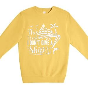 Cruise Trip Ship Summer Vacation Matching Family Group Premium Crewneck Sweatshirt