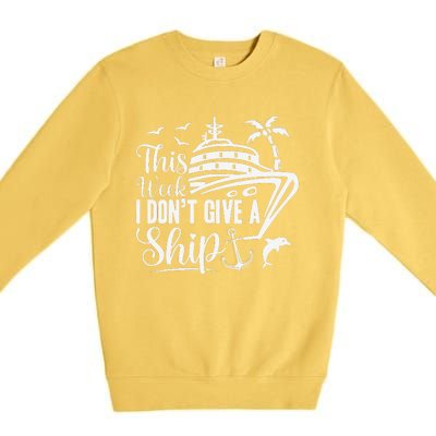 Cruise Trip Ship Summer Vacation Matching Family Group Premium Crewneck Sweatshirt