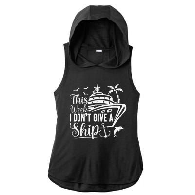 Cruise Trip Ship Summer Vacation Matching Family Group Ladies PosiCharge Tri-Blend Wicking Draft Hoodie Tank