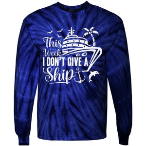 Cruise Trip Ship Summer Vacation Matching Family Group Tie-Dye Long Sleeve Shirt