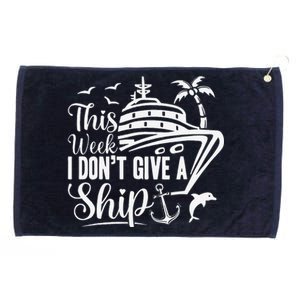 Cruise Trip Ship Summer Vacation Matching Family Group Grommeted Golf Towel