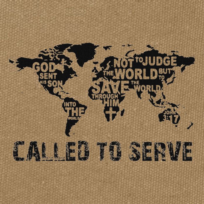 Called To Serve Gospel Christian Missions Nations Faith Lds Cotton Canvas Backpack