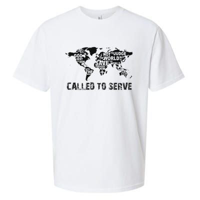 Called To Serve Gospel Christian Missions Nations Faith Lds Sueded Cloud Jersey T-Shirt