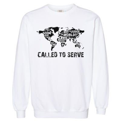 Called To Serve Gospel Christian Missions Nations Faith Lds Garment-Dyed Sweatshirt