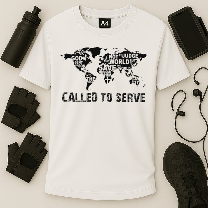 Called To Serve Gospel Christian Missions Nations Faith Lds Cooling Performance Crew T-Shirt