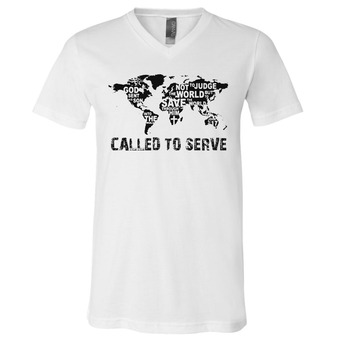 Called To Serve Gospel Christian Missions Nations Faith Lds V-Neck T-Shirt