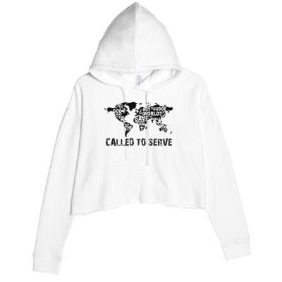 Called To Serve Gospel Christian Missions Nations Faith Lds Crop Fleece Hoodie