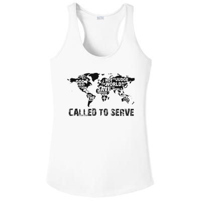 Called To Serve Gospel Christian Missions Nations Faith Lds Ladies PosiCharge Competitor Racerback Tank
