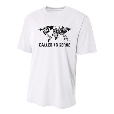 Called To Serve Gospel Christian Missions Nations Faith Lds Youth Performance Sprint T-Shirt
