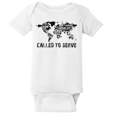 Called To Serve Gospel Christian Missions Nations Faith Lds Baby Bodysuit
