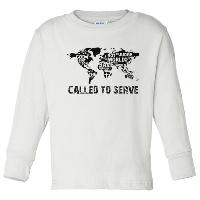 Called To Serve Gospel Christian Missions Nations Faith Lds Toddler Long Sleeve Shirt