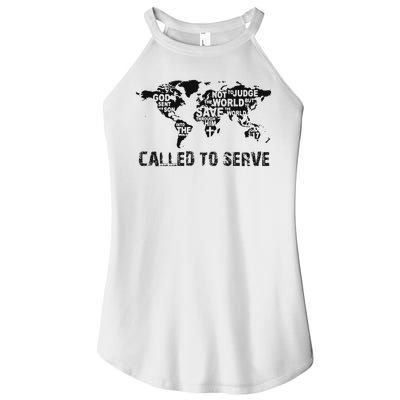 Called To Serve Gospel Christian Missions Nations Faith Lds Women's Perfect Tri Rocker Tank
