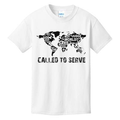Called To Serve Gospel Christian Missions Nations Faith Lds Kids T-Shirt