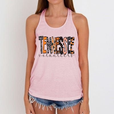 Crossword Tennessee Sport Gameday Winner Tennessee Football Champion Women's Knotted Racerback Tank