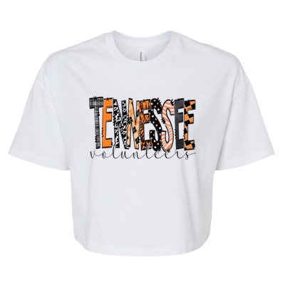 Crossword Tennessee Sport Gameday Winner Tennessee Football Champion Bella+Canvas Jersey Crop Tee