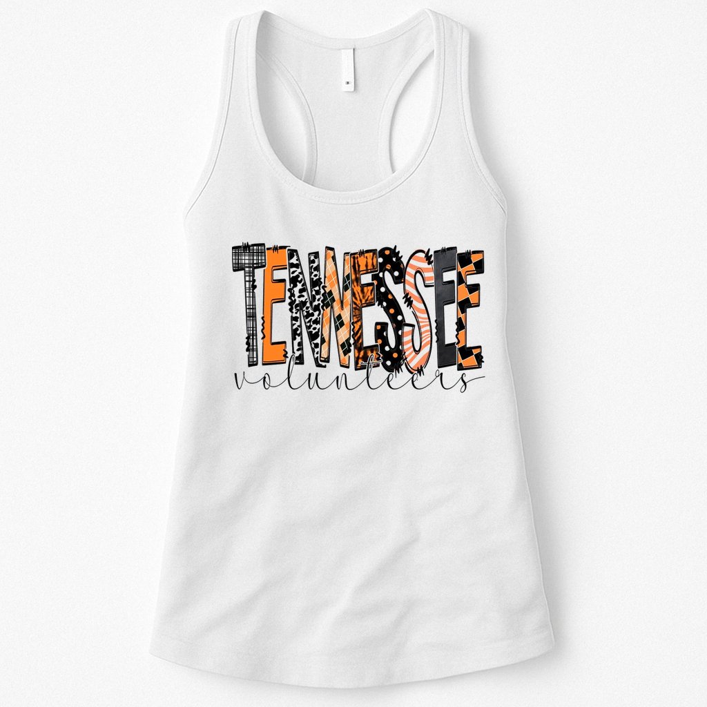 Crossword Tennessee Sport Gameday Winner Tennessee Football Champion Womens Tank Top