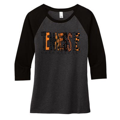 Crossword Tennessee Sport Gameday Winner Tennessee Football Champion Women's Tri-Blend 3/4-Sleeve Raglan Shirt