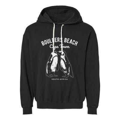Cape Town South Africa Boulders Beach Penguin Garment-Dyed Fleece Hoodie