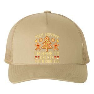 Christmas Tech Support Here To Delete Cookies Xmas Yupoong Adult 5-Panel Trucker Hat