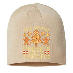 Christmas Tech Support Here To Delete Cookies Xmas Sustainable Beanie