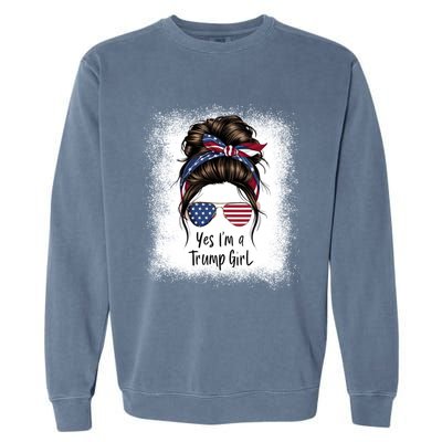 Cute Trump Saying Yes I M A Trump Gift Garment-Dyed Sweatshirt