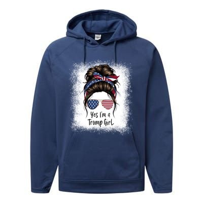 Cute Trump Saying Yes I M A Trump Gift Performance Fleece Hoodie