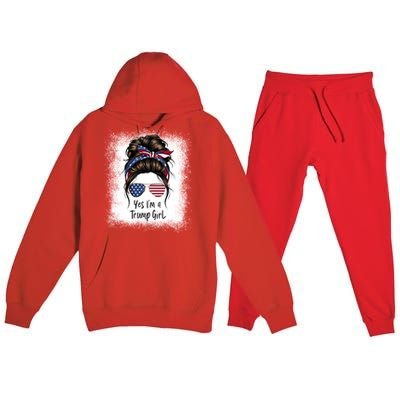 Cute Trump Saying Yes I M A Trump Gift Premium Hooded Sweatsuit Set