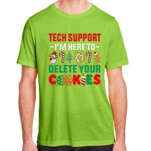 Christmas Tech Support Here To Delete Your Cookies Xmas Cool Adult ChromaSoft Performance T-Shirt