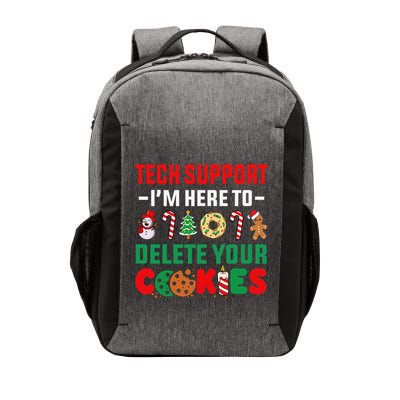 Christmas Tech Support Here To Delete Your Cookies Xmas Cool Vector Backpack