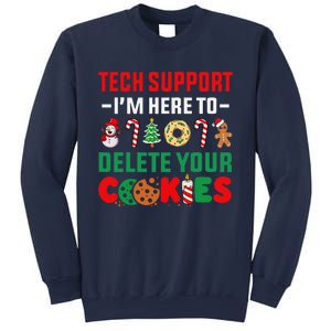 Christmas Tech Support Here To Delete Your Cookies Xmas Cool Sweatshirt