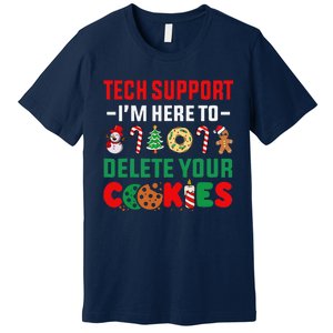 Christmas Tech Support Here To Delete Your Cookies Xmas Cool Premium T-Shirt