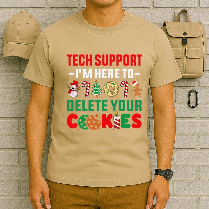 Christmas Tech Support Here To Delete Your Cookies Xmas Cool T-Shirt