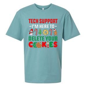 Christmas Tech Support Here To Delete Your Cookies Xmas Cool Sueded Cloud Jersey T-Shirt