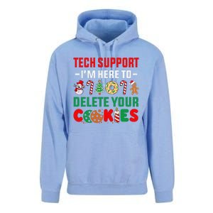 Christmas Tech Support Here To Delete Your Cookies Xmas Cool Unisex Surf Hoodie