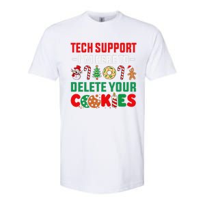 Christmas Tech Support Here To Delete Your Cookies Xmas Cool Softstyle CVC T-Shirt