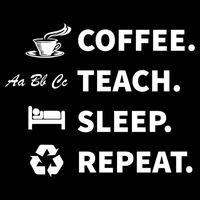 Coffee Teach Sleep Repeat Back To School For Teachers Funny Gift Wool Snapback Cap