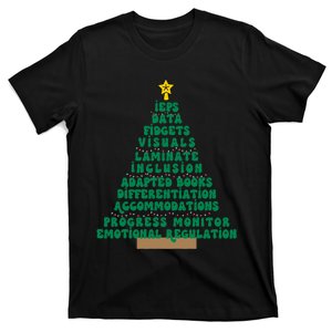 Christmas Tree Special Education Ieps Sped Teacher Xmas T-Shirt