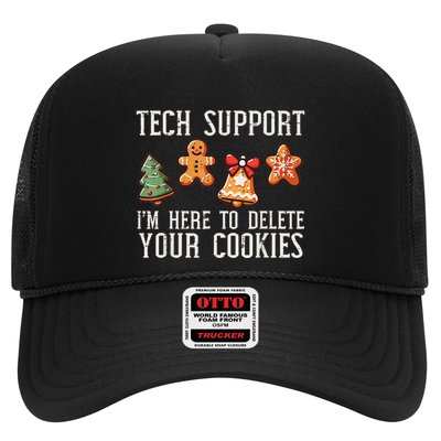 Christmas Tech Support Here To Delete Cookies Xmas Ugly Trucker Hat