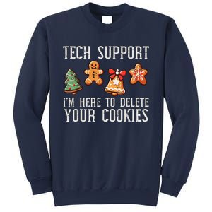 Christmas Tech Support Here To Delete Cookies Xmas Ugly Sweatshirt