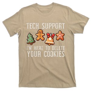 Christmas Tech Support Here To Delete Cookies Xmas Ugly T-Shirt