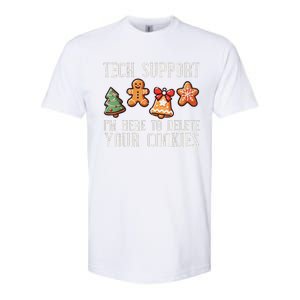 Christmas Tech Support Here To Delete Cookies Xmas Ugly Softstyle CVC T-Shirt