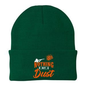 Clay Target Shooting Nothing But Dust Shoot Trap Skeet Knit Cap Winter Beanie