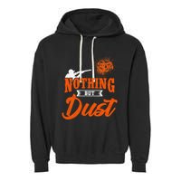 Clay Target Shooting Nothing But Dust Shoot Trap Skeet Garment-Dyed Fleece Hoodie
