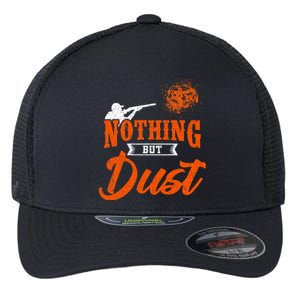 Clay Target Shooting Nothing But Dust Shoot Trap Skeet Flexfit Unipanel Trucker Cap