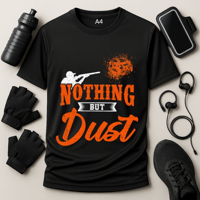 Clay Target Shooting Nothing But Dust Shoot Trap Skeet Performance Shirt