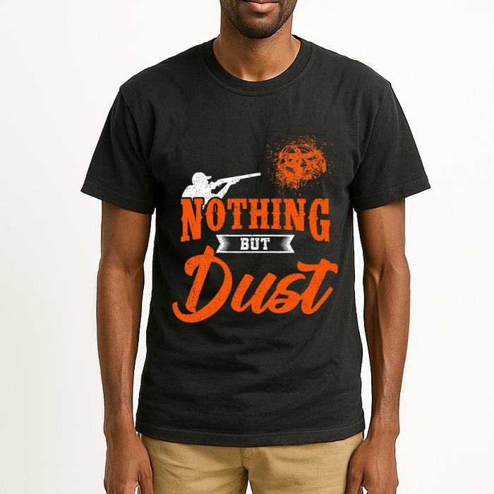 Clay Target Shooting Nothing But Dust Shoot Trap Skeet Tall T-Shirt