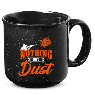 Clay Target Shooting Nothing But Dust Shoot Trap Skeet 15oz Campfire Ceramic Mug