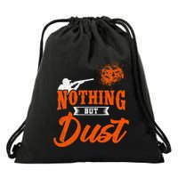 Clay Target Shooting Nothing But Dust Shoot Trap Skeet Drawstring Bag